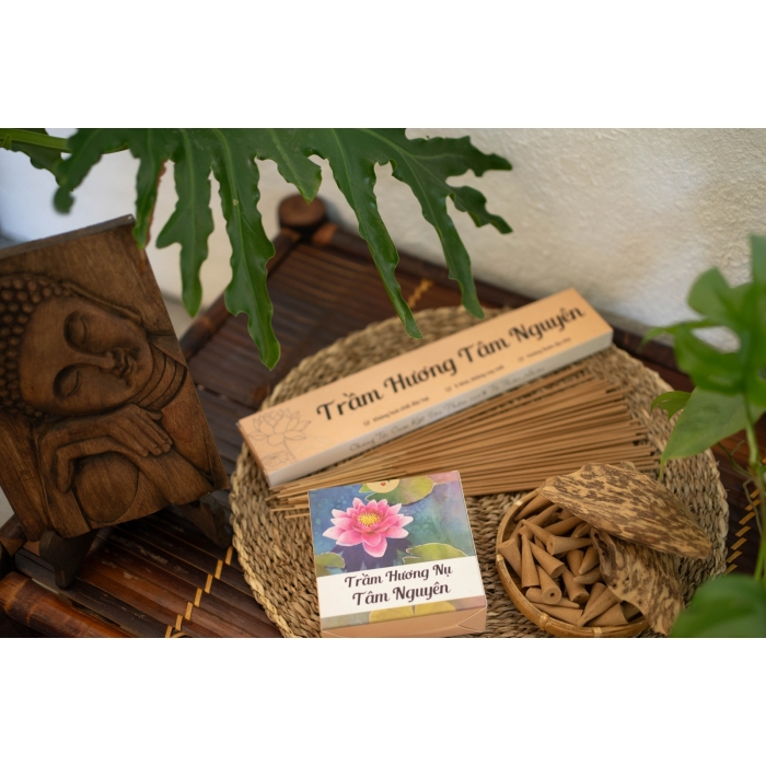Combo Nhang Hộp Trầm Nụ + Trầm Cây Và Lư Xông 